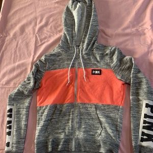 Pink Victoria’s Secret sweatshirt